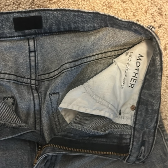 Mother Swooner Ankle Zip Jeans in Static s 27 - Picture 5 of 8